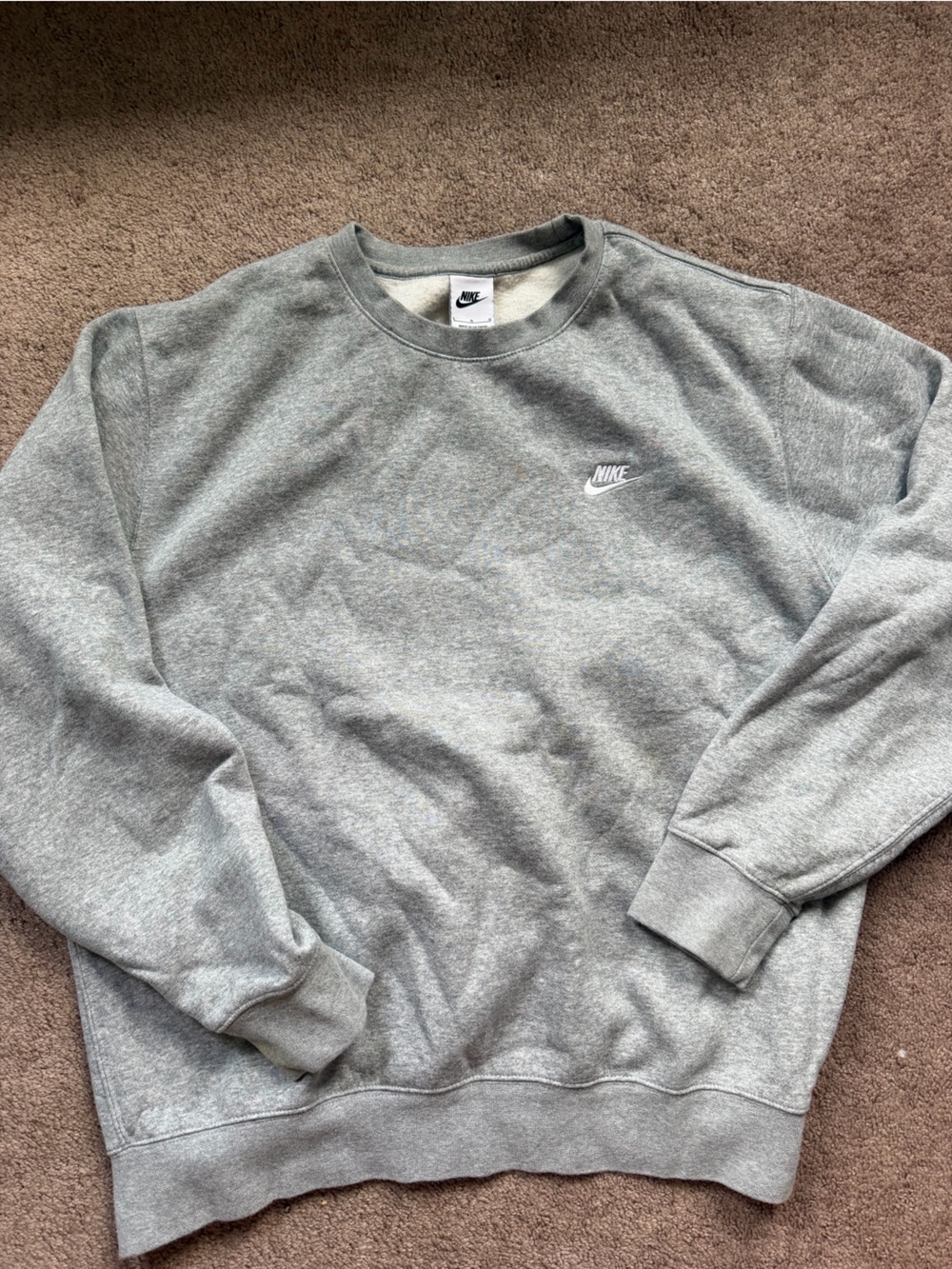 Nike Grey Crewneck Sweatshirt